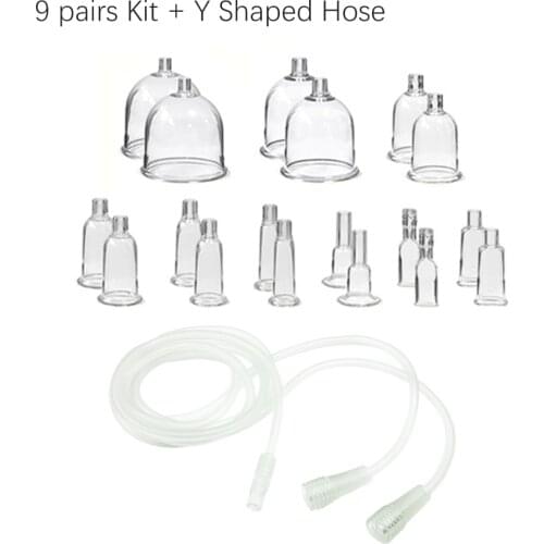 9 Pairs Vacuum Cup Kit Body Cupping Therapy Face Massage Lifing Shoulder Neck Pain Relief Body Shaping Breast Nipple Care Tool
