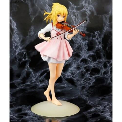 New arrival Anime Your Lie In April Kaori Miyazono Violin Uniform Ver Cartoon Doll PVC Action Figure Collectible Model Toys Gift