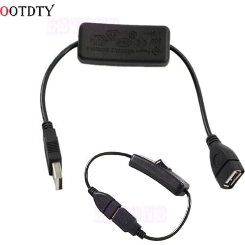 OOTDTY New USB Cable With ON/OFF Switch Toggle Power Control For Arduino Raspberry Pi
