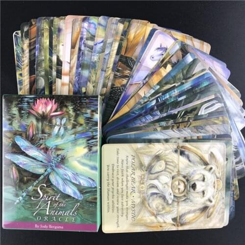 Spirit Of The Animals Oracle Cards Full English Tarot Cards Playing Cards Game For Party Family Board Game