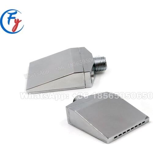1/4" Al material polished low noise wind jet flat air blowing nozzle, windjet air blow off flat jet nozzle, fan-type air nozzle