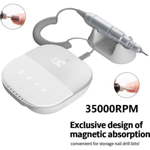 Professional Electric Nail Drill Machine 35000 RPM Manicure Machine for UV LED Gel Removal Nail Art Tool JMD-108 HD Display