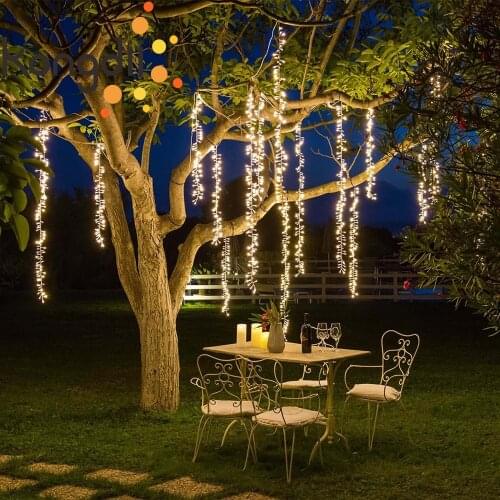 4x2.5m Connectable Led Festoon String Lights Outdoor Christmas Garland Tree Wedding Curtain Garden Party Decoration