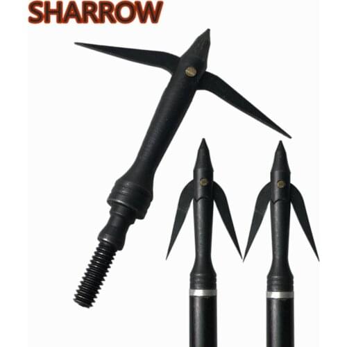 6/12Pcs 162Grain Archery Bow Fishing Arrow Broadhead Alloy Steel Bowfishing Arrowhead Tip Outdoor Camping Hunting Accessories
