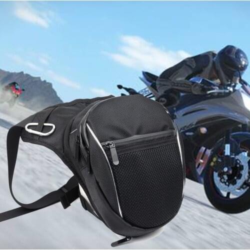 Fashion Motorcycle Drop Leg Bag Hip Bum Fanny Pack Waterproof Motorcycle Bag Outdoor Casual Waist Bag Motorcycle bike Bag Black