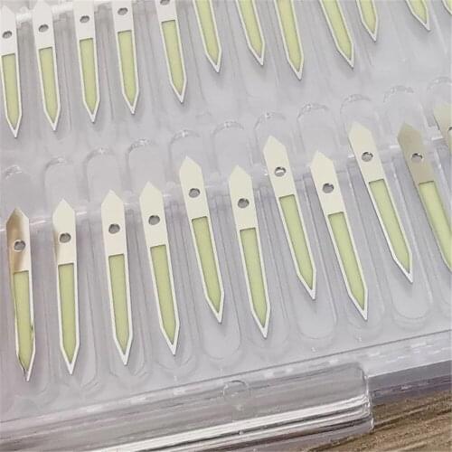 Watch Hands Three Pointers Green C3 Luminous Needles for NH35/NH36 Watch Movement