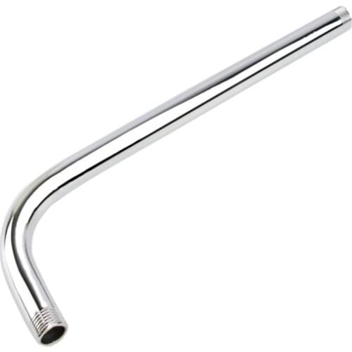 G1/2Inch Wall Mounted Shower Extension Arm Angled Extra Pipe Stainless Steel Hose For Rain Shower Head Accessories 50Cm-ABUX
