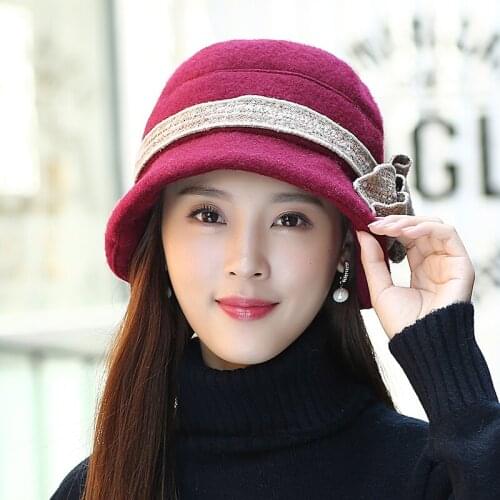 H7689 Female Beret Hat Women Autumn Winter Korean Fashion Berets Cap Lady High Quality Elegant Simple Church Party Shopping Hats