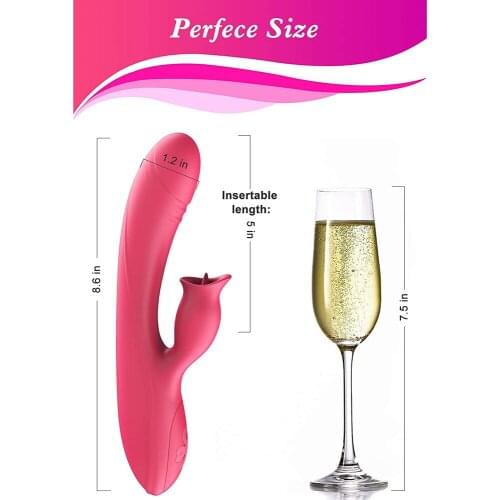 Tongue Licking Feminine Products Vibrator Adult Appealing Masturbator G-Spot Stimulating Massage AV Stick