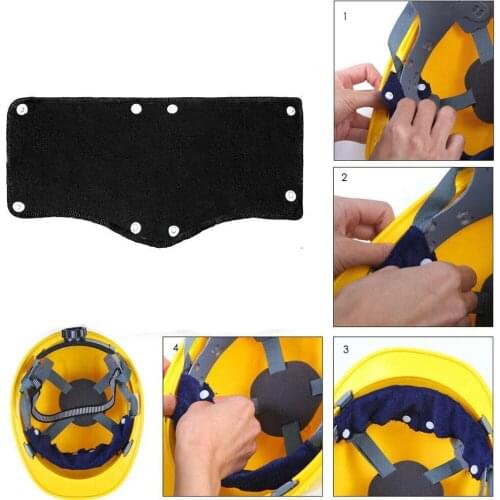 1PC Summer Selling Beat The Heat Heat Dissipating Snap-on Helmet Sweatband hard Belt For Safety hat Sweat Inner F2X5