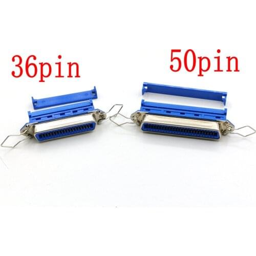 1pcs lot 36pin/50 Pin Female Centronic IDC Crimp Connector for SCSI Ribbon Flat Cable adapter