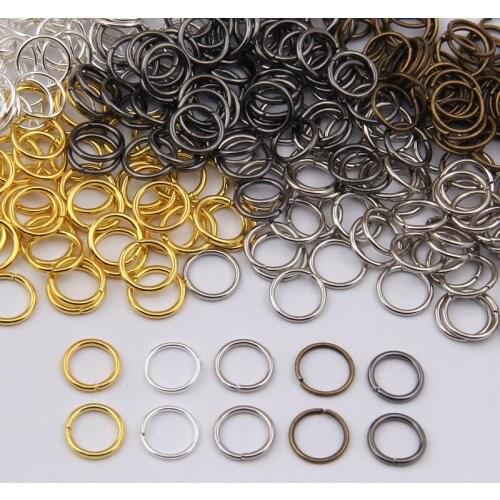 100g/lot Meetee 4/5/6/7/8/9/10/12mm Iron O Ring Buckle Closed Metal Loop Rings DIY Bag Part Accessories