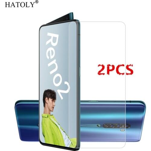 2Pcs For OPPO Reno 2 Glass For OPPO Reno 2 Tempered Glass Film HD 9H Hard Phone Screen Protector Protective Glass for Reno 2