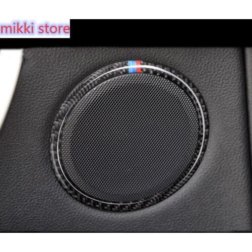 4 car door carbon fiber, speaker ring, sound decoration, BMW 3 auto accessories 4 series 3GT F30 f31 F32