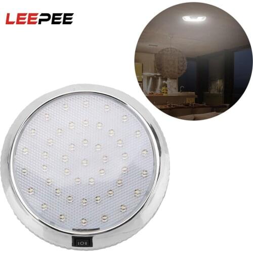46LED 12V Car Dome Roof Ceiling Interior Light White Reading Lamp Car-styling Lighting Accessories