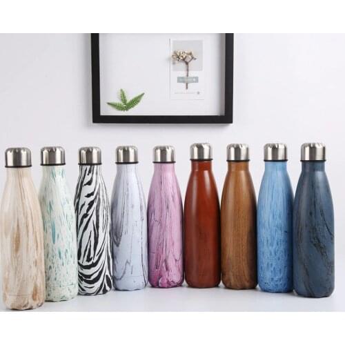 500ml Double-Wall Insulated Vacuum Flask Stainless Steel Water Bottle BPA Free Thermos for Sport Water Bottles
