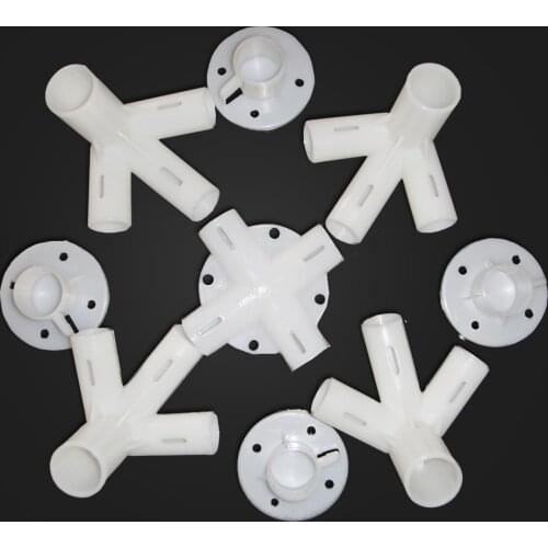 9pcs Spare Parts for 3x3m Gazebo Awning Tent Feet Corner Center Connector White 25/19mm Shade Accessories Plastic Accessory