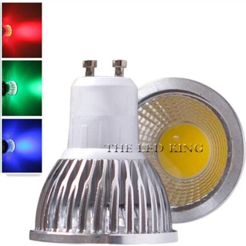 9W 12W 15W GU10 LED COB Spotlight Dimmable Spot Light Bulb Chandeliers Replace 30W 40W50W Halogen Lamp AC 85-265V red blue green