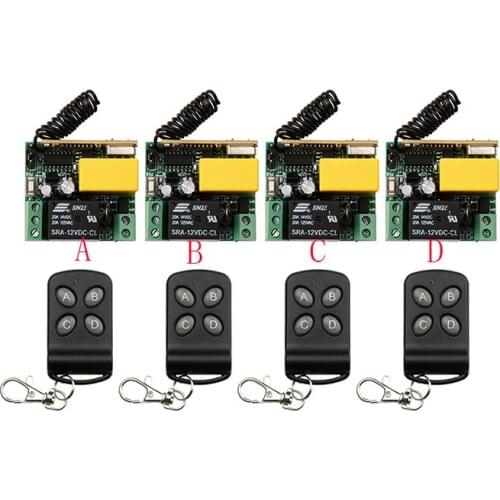 AC220V 1CH Wireless Remote Control System transmitter + receiver universal gate remote control /radio receiver/lamp/ shutters