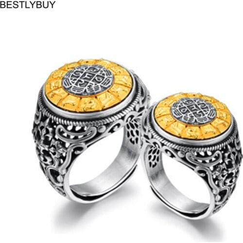 BESTLYBUY Couple Ring 100% Real 925 sterling silver Wedding Brand fashion engagement vintage ring jewelry 2018