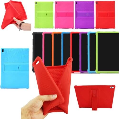Stand Case For Lenovo Tab4 10 TB-X304L TB-X304F/N Funda Soft Silicone Shockproof Cover For Lenovo Tab 4 10 Plus TB-X704L/X704F/N