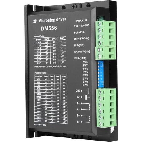 DM556 Digital Stepper Motor Driver 2-Phase 5.6A Controller for Nema 23 57mm 34 86mm Stepping Motor Replaces M556