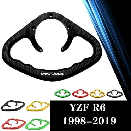 For YAMAHA YZF600 YZF R6 1998-2019 04 05 06 07 08 2016 CNC Motorcycle Passenger Handgrips Hand Grip Tank Grab Bar Handles Armres