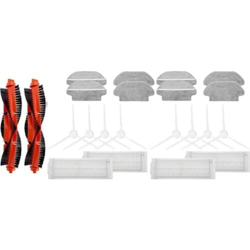 Hepa Filter Roller Spin Brush Mop Cloth for Xiaomi Mijia LDS STYJ02YM /Conga 3490 Viomi V2 PRO V3 Robot Vacuum Cleaner