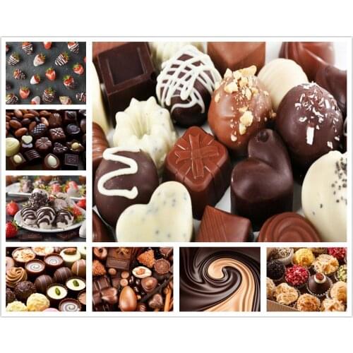 Custom modern Wallcoverings,Chocolate,3D photo murals for the living room restaurant dessert background waterproof Fabric