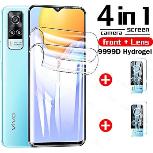 Y31 Y51 Hydrogel Film on For Vivo Y72 Y52 5G Camera Lens Screen Protector for Vivo Y 31 51 31Y Hydrogel Protective Y70 Y50 Film
