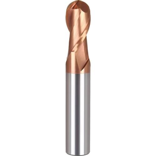 HRC58 5PCS ball nose tungsten carbide coating end mill R0.5*50 60 75mm 4flutes CNC machine milling cutter drill bit