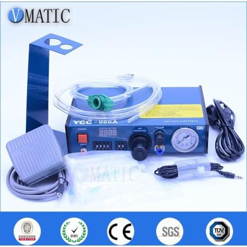 Free Shipping 220V Auto Glue Dispensing Solder Paste Liquid Controller Dropper VMATIC Glue Dispensing Machine
