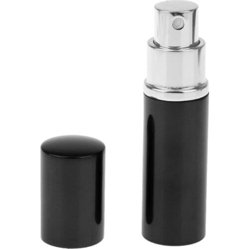 10ml Mini Aftershave Spray Atomizer Atomiser Refillable Empty Travel Portable Bottle Black