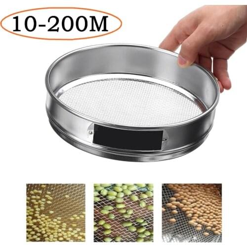 Multi-size 304 Stainless Steel Flour Sieve Sifter Kitchen Food Bean Filter Screen Lab Powder Filter Tools Kitchen Sieve Strainer