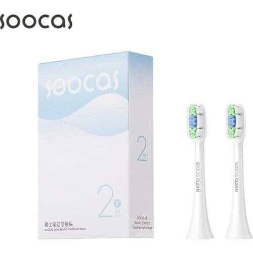 Soocas X3 X1 X5 Toothbrush Heads Soocare Replacement Head sonic Electric Electric Brush Clean Head 2pcs Acoustic wave