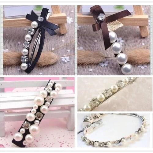 Trim AB White Color Rhinestones Ceramic Beads Pearl Rhinestones for Clothes Glue on Decoration on Nail Dress Crafts Applique F