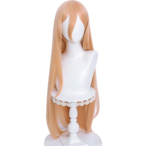 Chainsaw Man Power Cosplay Wig Long Halloween Carnival Wigs Cosplay Prop+Free Wig Cap