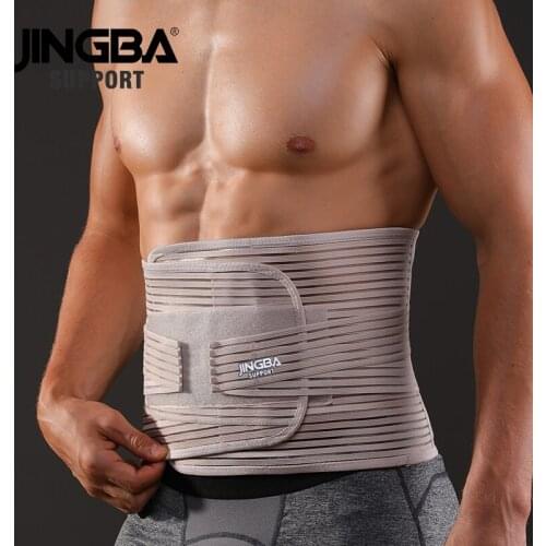 JINGBA SUPPORT Waist Trainer Body Shaper Abdominale Sports Lumbar joint Protector Sports fitness Sweat Belt faja hombre Dropship