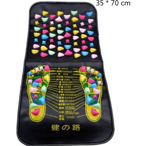 Reflexology Walk Stone Road Foot Massage Mat Acupressure Relax Massage Pad Foot Spa Leg Pain Relief Healthcare Walk Massager Mat