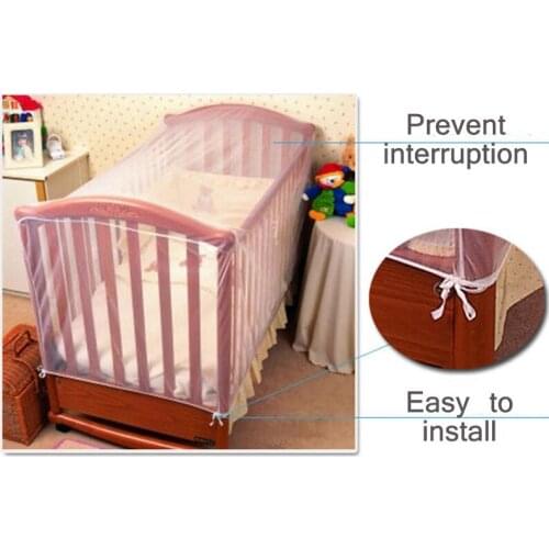 Newborn Baby Bed Accessories Mosquito Net Cradle Bed Mesh Breathable Mosquitos Nets Portable Crib Netting for Infant Baby Cradle