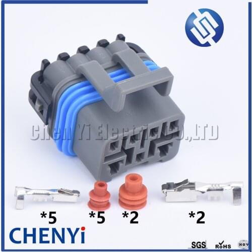 1 set 7 Pin female car waterproof electrical auto connector bumper radar Transmission plug Rear lamp ABS sensor connector plug