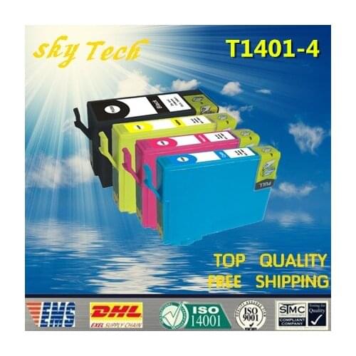 1 Set Compatible Cartridge For T1401 - T1404 , For Epson TX560WD NX635 TX620FWD WF-3520 WF-3530 WF-3540 etc