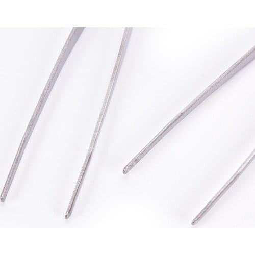 12'' 30cm Silver Stainless Steel Long Food Tongs Straight Tweezers Kitchen Tool