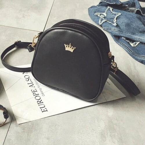 2020 Fashion Women Messenger PU Leather Shoulder Lady Crossbody Mini Female Crown Evening Bags