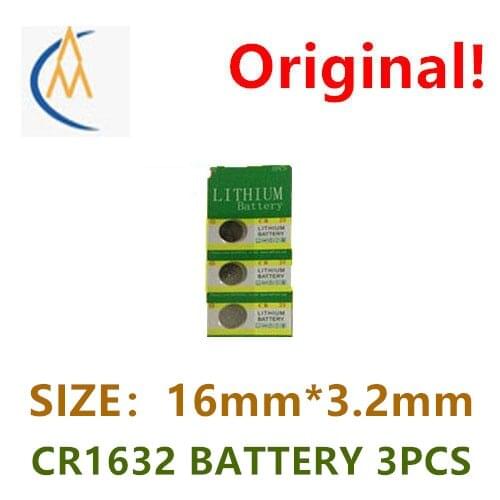 3PCS New genuine cr1632 button battery 3V car key remote control / electronic dictionary / watch