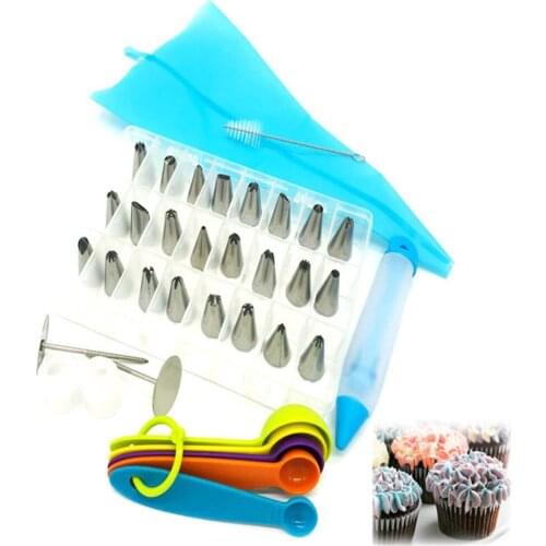 32PCS Pastry Nozzles Cake Decorating Good Quality Stainless Steel Icing Piping Nozzles Pastry Tips Set Cake Baking Tools