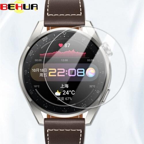 BEHUA 9H Premium Tempered Glass For Huawei Watch 3 pro Films Smartwatch Screen Protector Explosion-Proof Film Cover Accessories