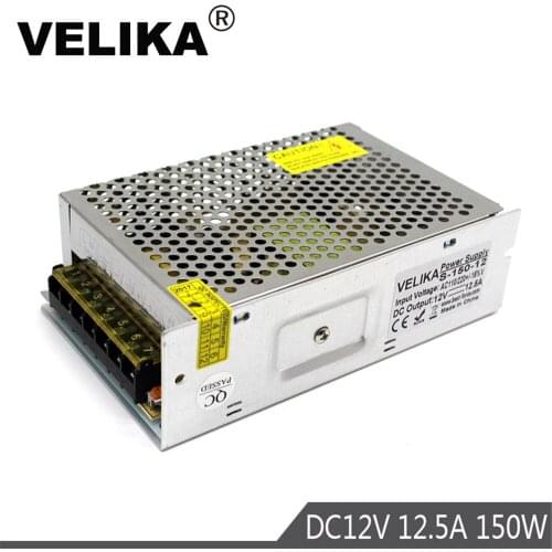 Single Output Power Supply DC12V 12.5A 150w Power Adapter Driver Transformer AC100v 220v to DC 12V SMPS for Led Light 3D Printer
