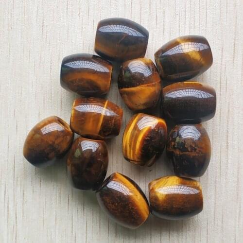 Fashion good quality natural tiger eye stone round shape big hole beads for Bracelet jewelry making 12pcs/lot wholesale free