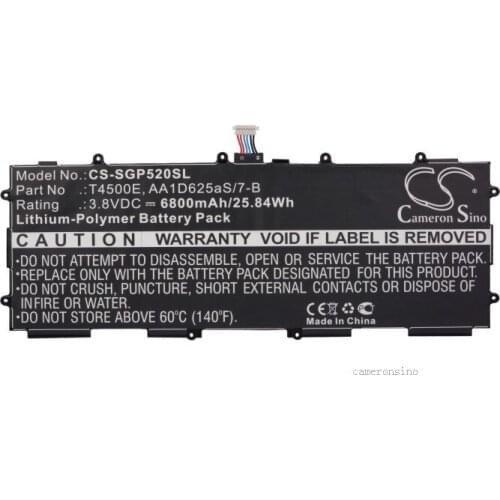 CameronSino for SAMSUNG Galaxy Tab 3 10.1 GT-P5200 GT-P5210 GT-P5220 AA1D625aS/7-B T4500E battery